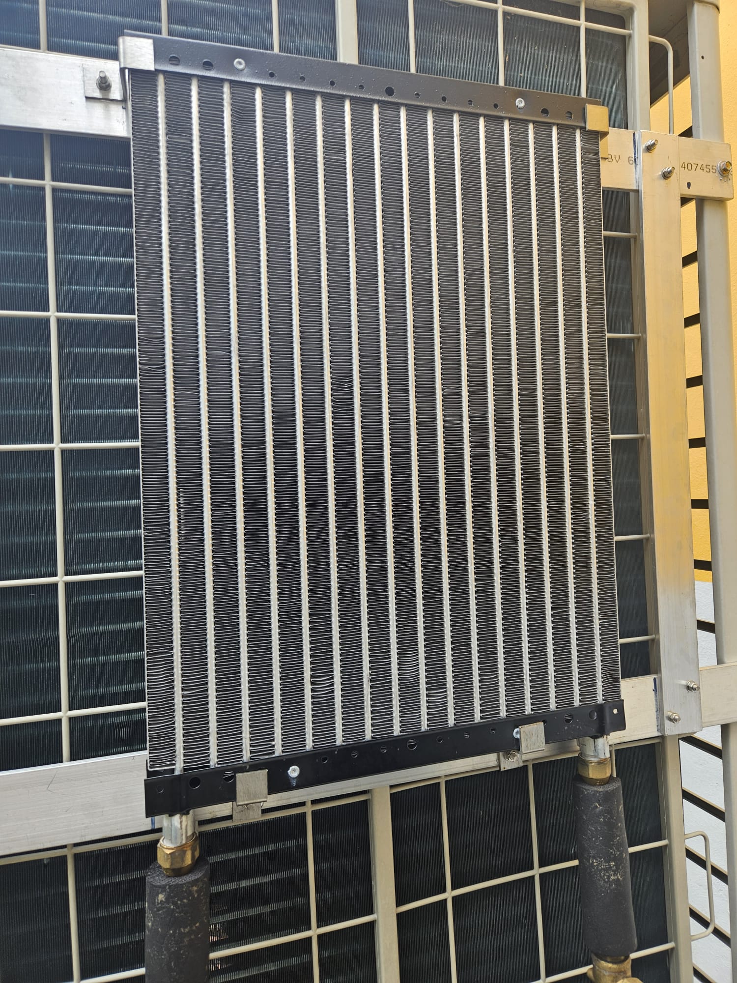 ESP panel measured on an installed condenser — field PoC