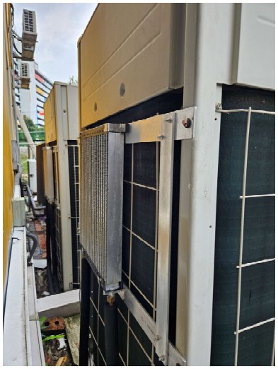 ESP retrofit on a rooftop condenser site